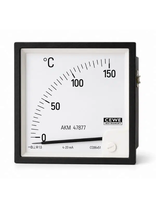 CEWE CQ Analog Panel Ampermetre 20 mA DC – 96×96 mm Endüstriyel Ölçüm Cihazı