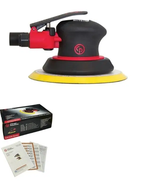 Chicago Pneumatic CP7215E 6” Orbital Havalı Zımpara Makinesi – Profesyonel Kaporta Boya Uygulamaları