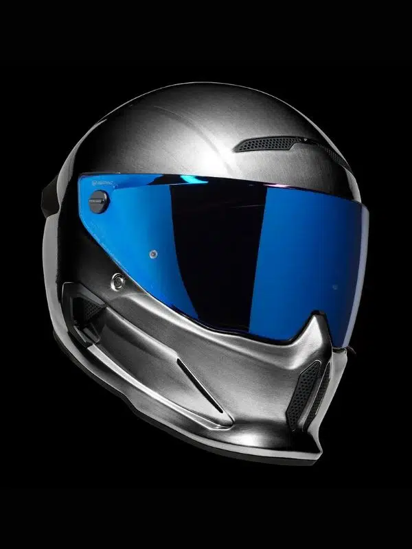 RUROC Atlas 4.0 Mercury Kapalı Motosiklet Kaskı, Blue Iridescent Vizör DOT Sertifika