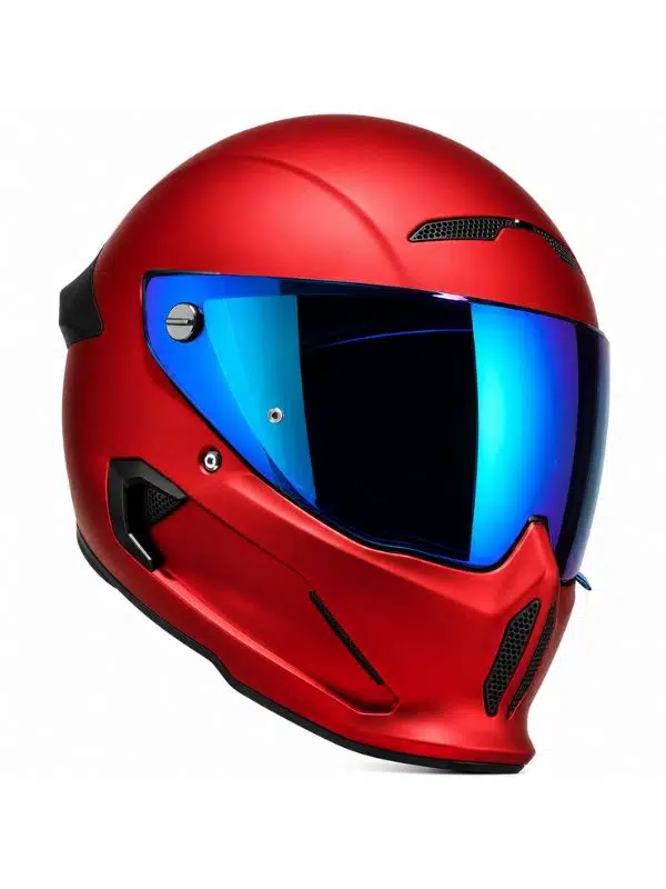 Ruroc ATLAS 4.0 Crimson (L/XL 60-62) Kapalı Motosiklet Kaskı, Blue Iridescent Vizör , DOT Sertifikalı