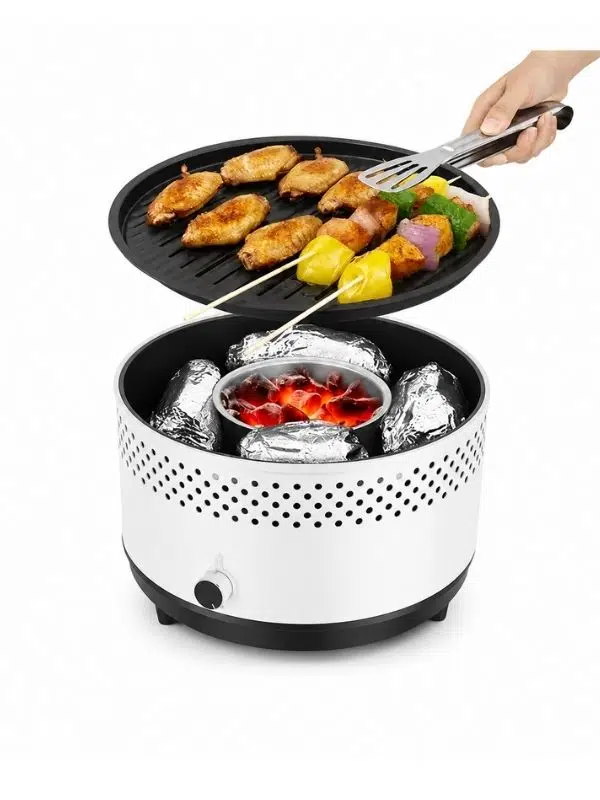 Taşınabilir Dumansız Elektrikli Kamp Barbekü Izgarası – Kompakt Tasarım - Dumansız Mangal