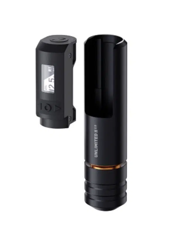 Cheyenne Sol Nova Unlimited II 3.5 mm Stroke Çift Bataryalı Kablosuz Dövme Makinesi - Siyah Renk
