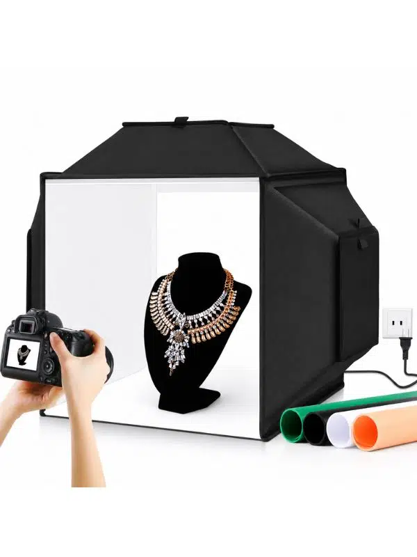 40cm Katlanabilir 72W 5500K Fotoğraf Çekim Çadırı (Soft Box Kit)