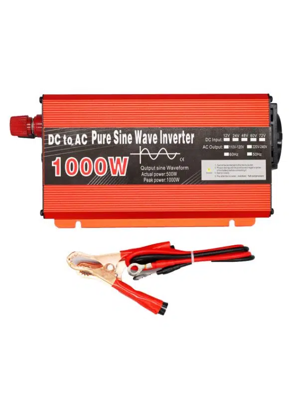 Corechain CJ-1000 1000W Saf Sinüs Dalga İnvertör – 12V DC’den 220V AC Dönüştürücü
