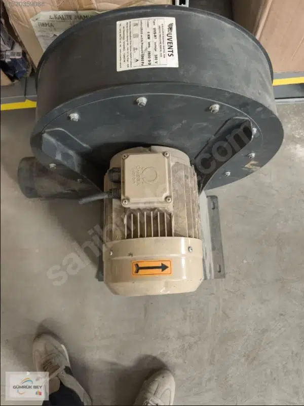 4 kW 380v 2800 d/dak Omega Motor Santrifüj Salyangoz Fan