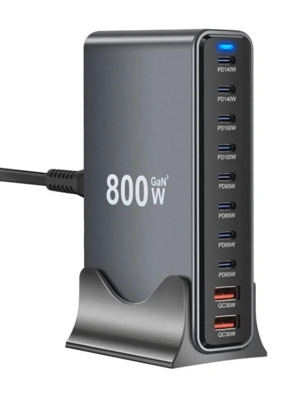 GaN Pro YMX-800W GaN 10 Portlu USB PD QC Şarj İstasyonu