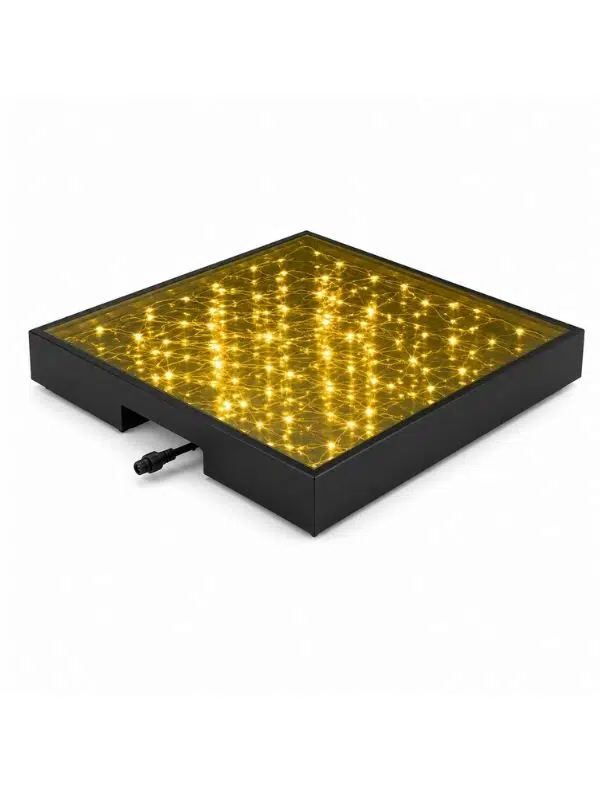 Interaktif 3D LED Dans Pisti Paneli 2 Adet RGB IP67 Temperli Cam
