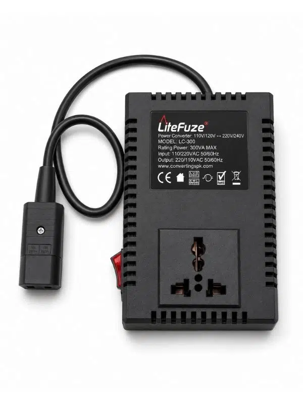LiteFuze LC-300 300W Step Up/Down Voltaj Dönüştürücü – 110V ↔ 220V