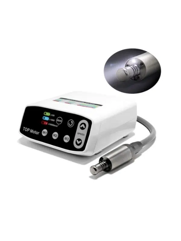 Fırçasız LED Dental Mikromotor – 90-200.000 rpm, ISO-E Bağlantı, Sessiz Çalışma