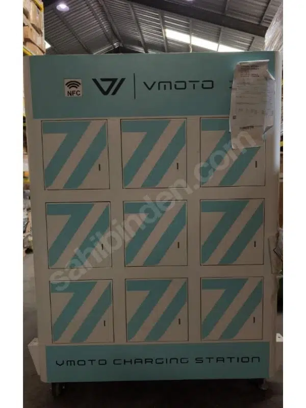 Vmoto 9'lu Akıllı Batarya Dolabı / Şarj İstasyonu / E-Bike Şarj İstasyonu