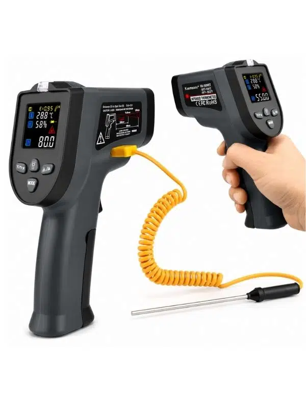 Kaemeasu KM-K550HET Dijital Lazer Termometre – Infrared ve Prob Çift Ölçüm