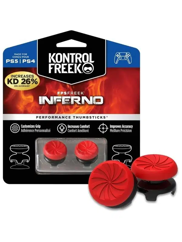 KontrolFreek FPS Freek Inferno PS4/PS5 Analog Çubuk – Kırmızı Performans Aksesuarı