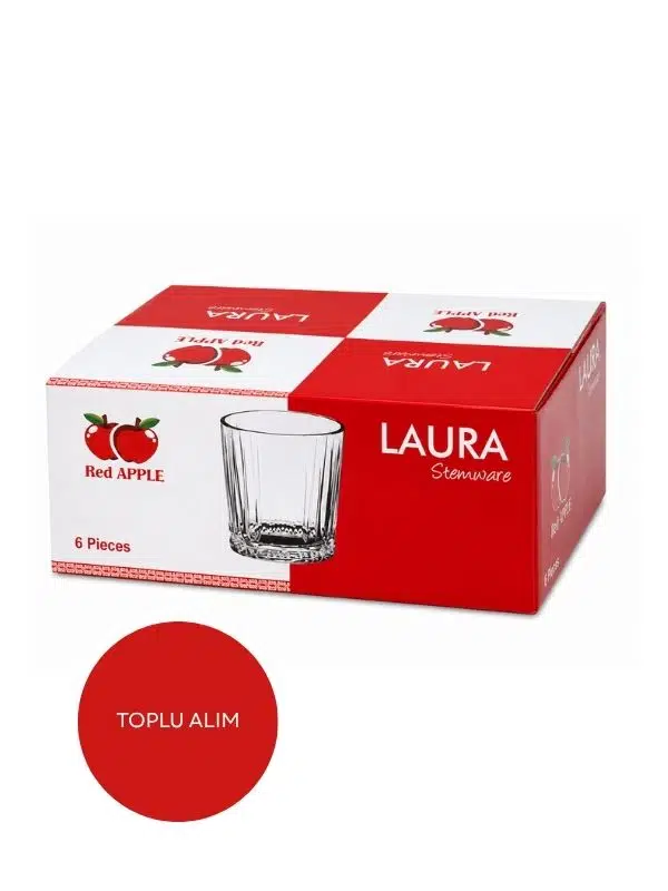 Red Apple" "Laura" Serisi Kısa Meşrubat / Viski Bardağı