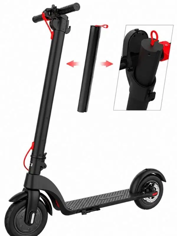 HX X7 Elektrikli Scooter 350W Motor X7F10G - Katlanabilir, Su Geçirmez, Uzun Menzil