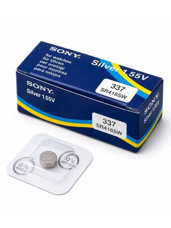 337 SR416SW 1.55V Gümüş Oksit Saat Pili 10’lu Kutu – Uzun Ömürlü Düğme Hücre Pil
