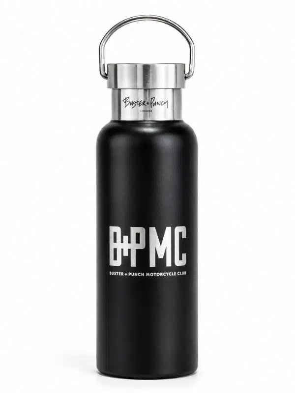 Buster + Punch BP MC 500ML Siyah/Gümüş Su Şişesi – Çift Katmanlı Paslanmaz Çelik