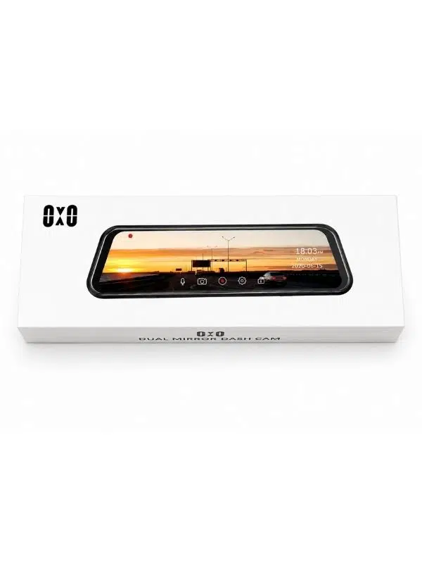 Oiwa Garage HD Çift Ayna Araç Kamerası – 2K Ön, FHD Arka, Dokunmatik IPS Ekran