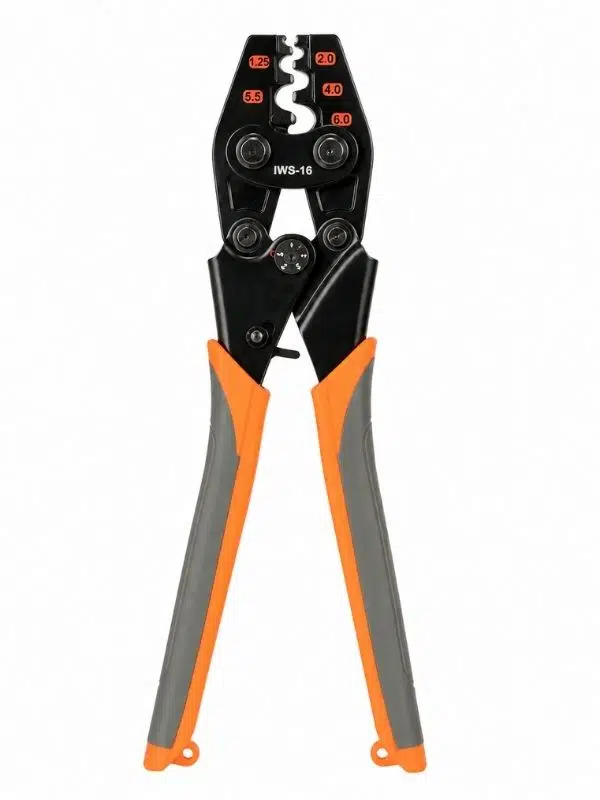 IWISS IWS-16 Ratchet Krimpler – AWG 22-6 Yalıtımsız Terminal Sıkma Aracı