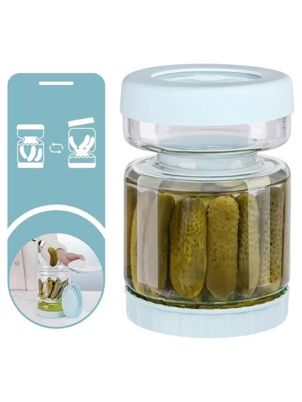 WhiteRhino Cam Kavanoz 55oz – Turşu, Zeytin ve Reçel Saklama Kabı