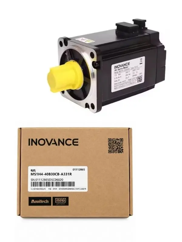 Inovance MS1H4-40B30CB-A331R-INT | 400W AC Servo Motor | 3000 RPM | 23-Bit Encoder | IP67 Koruma