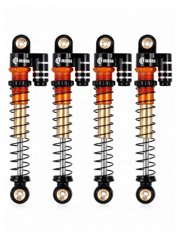 INJORA RC Amortisör 43mm Altın | SCX24 Deadbolt Bronco Gladiator Uyumlu