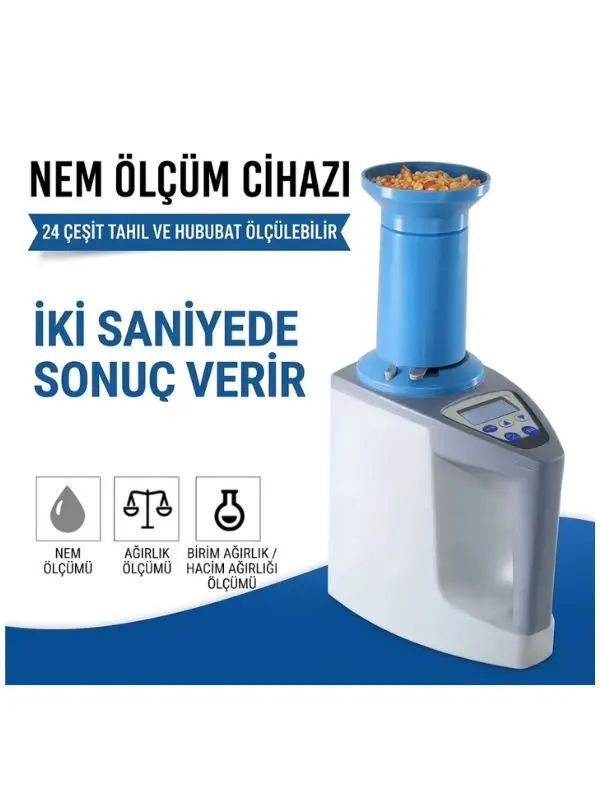 LDS-1G Dijital Tahıl Hububat Nem ve Rutubet Ölçüm Cihazı Çantalı 390492