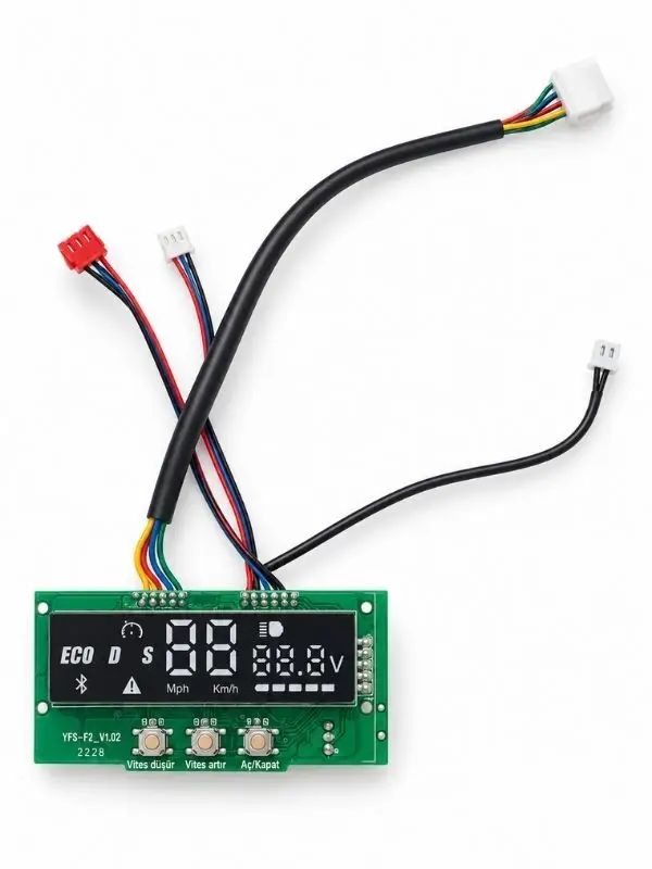 YFS-F2 V1.02 Elektrikli Scooter Bluetooth Gösterge Ekranı Dashboard Kartı