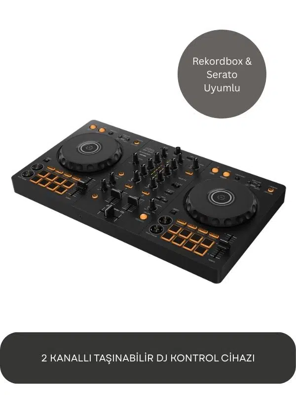 DJ DDJ-FLX4 Taşınabilir DJ Kontrol Cihazı | Rekordbox, Serato Uyumlu | Bluetooth, USB Bağlantı 