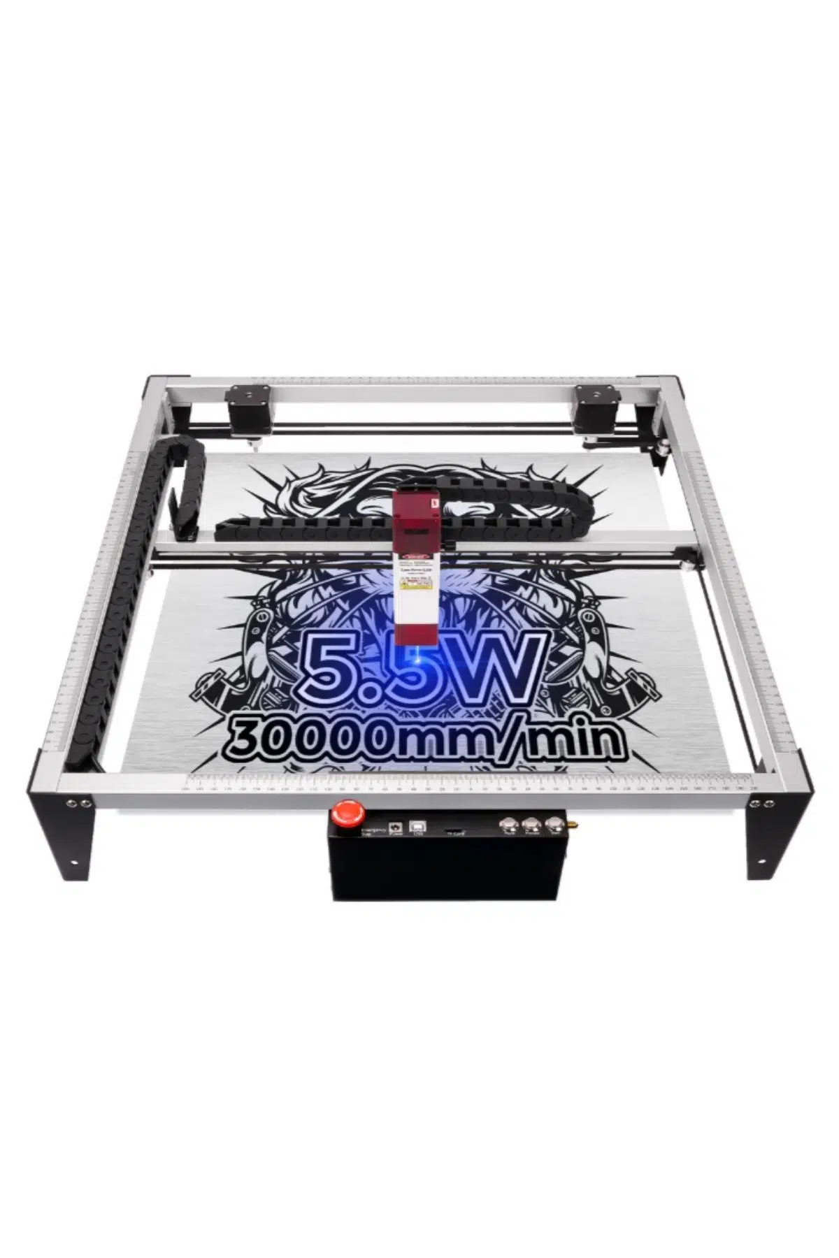 LUNYEE 4040 Pro Lazer Gravür Makinesi – 5.5W Yüksek Hassasiyetli Kesim ve Oyma Cihazı