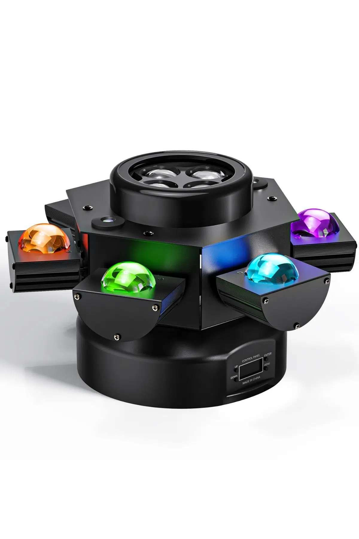 6 Kollu 10 LED Hareketli Kafa Sahne Işığı | RGB DMX512 Parti ve DJ Aydınlatma