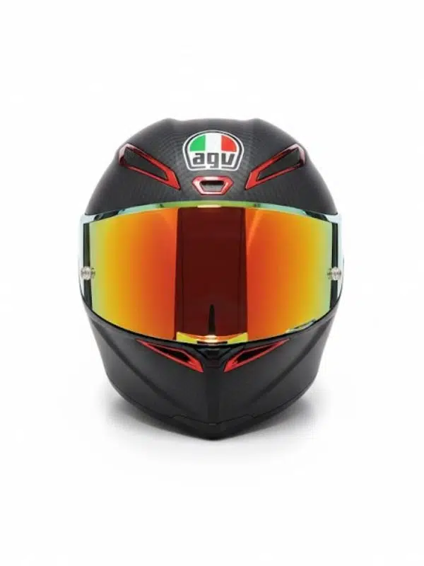 AGV Pista GP RR Carbon Fiber Motosiklet Kaskı M Beden - Kırmızı İridyum Vizörlü