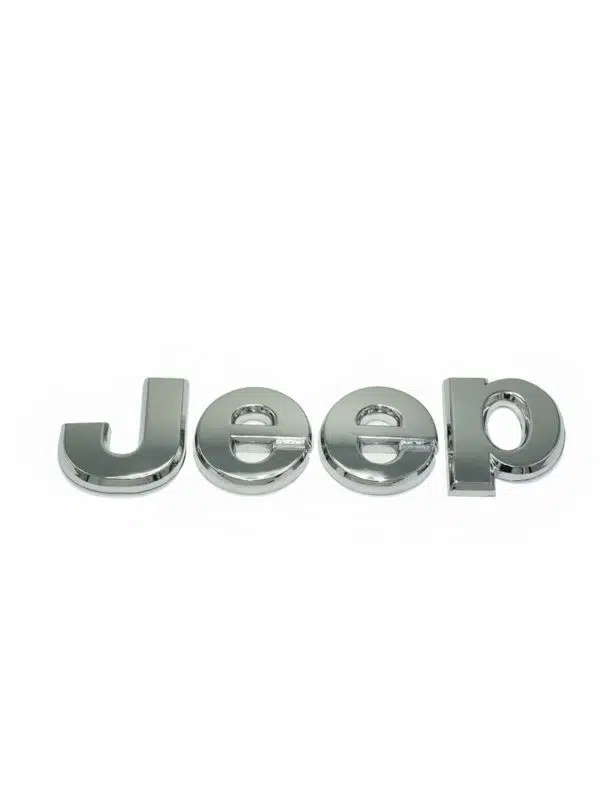 Jeep Krom Metal Logo Kaput, Bagaj Logosu