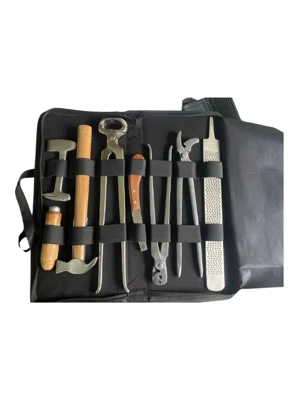 Profesyonel Nalbant Seti | At Tırnak Bakım Kiti – Hoof Care Araçları ve Taşıma Çantası