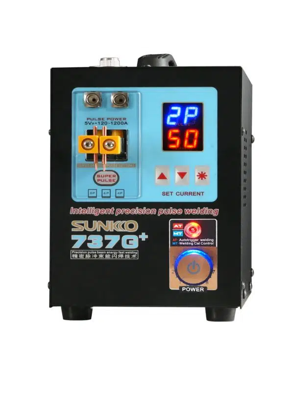 Sunkko 737G+ Nokta Kaynak Makinesi | 4.3kW Yüksek Güçlü 18650 Lityum Pil Kaynak Cihazı, Aksesuarsız