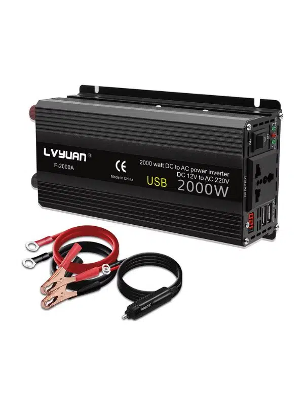 2000W 12V DC 220V AC Modifiye Sinüs İnverter | 800W Sürekli, 2000W Tepe Güç