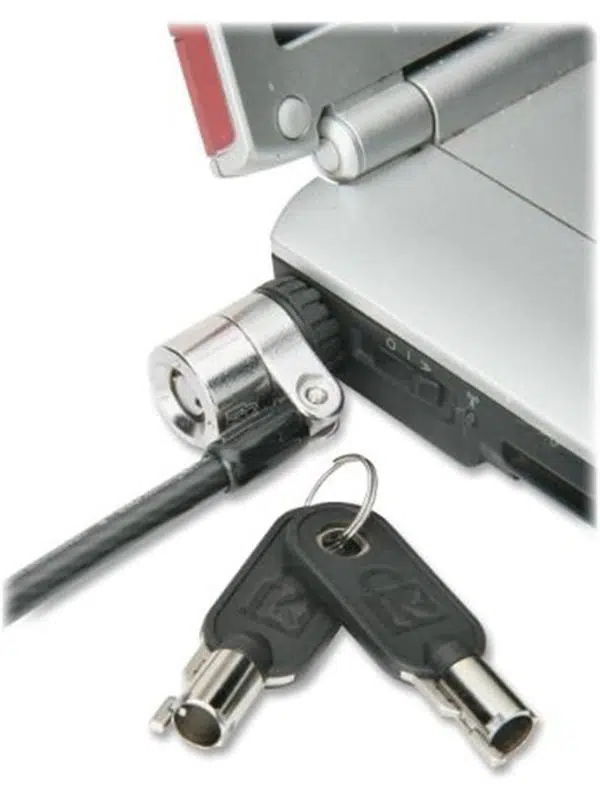 SKILCRAFT Laptop Güvenlik Kilidi ve Çelik Kablo – 6ft, 2 Anahtarlı, Gümüş Renk