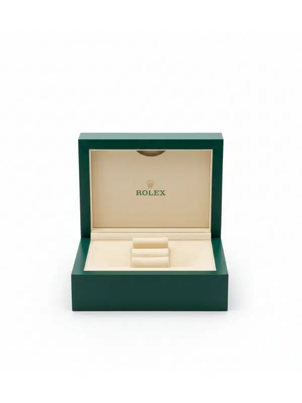 Rolex Orijinal Saat Kutusu – Yeşil Deri Dış Kaplama, Premium İç Yastıklı Lüks Saat Kutusu