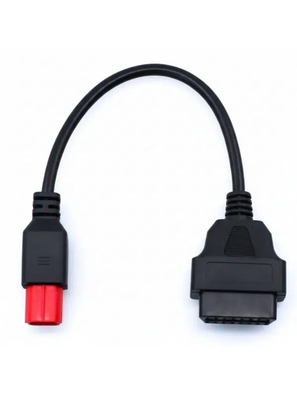 Euro5 6 Pin → OBD2 Dönüştürücü Kablo – Euro 5 Motosikletler İçin ECU Teşhis ve Arıza Tespit Adaptörü