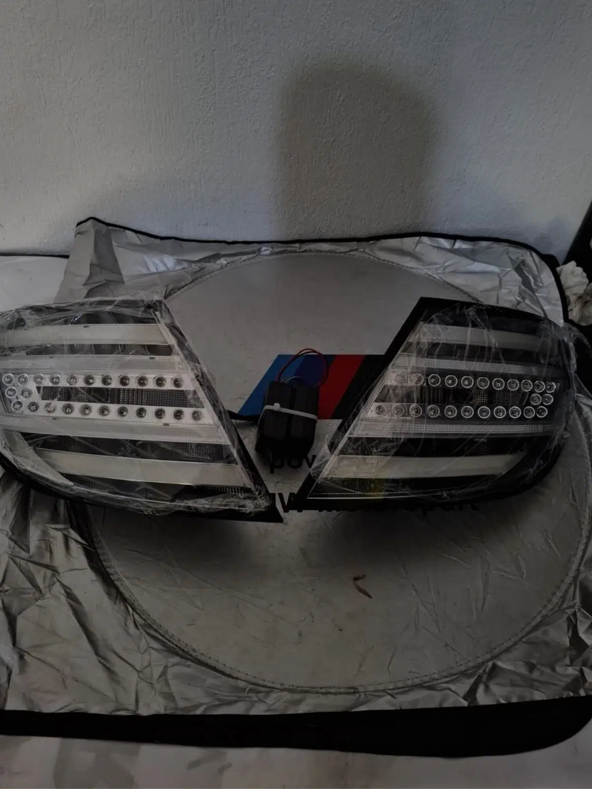 2011-2014 Mercedes Benz C Serisi W204 için 1 Çift LED Arka Stop Lambası