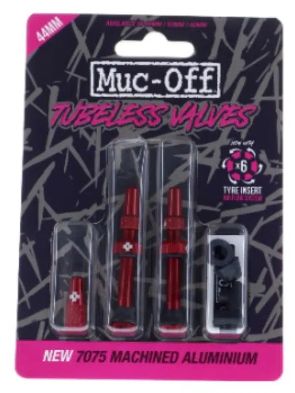 Muc Off Tubeless Valve Kit V2 | 7075 Alüminyum, 44/60/80mm MTB & Yol Bisikleti Valfleri