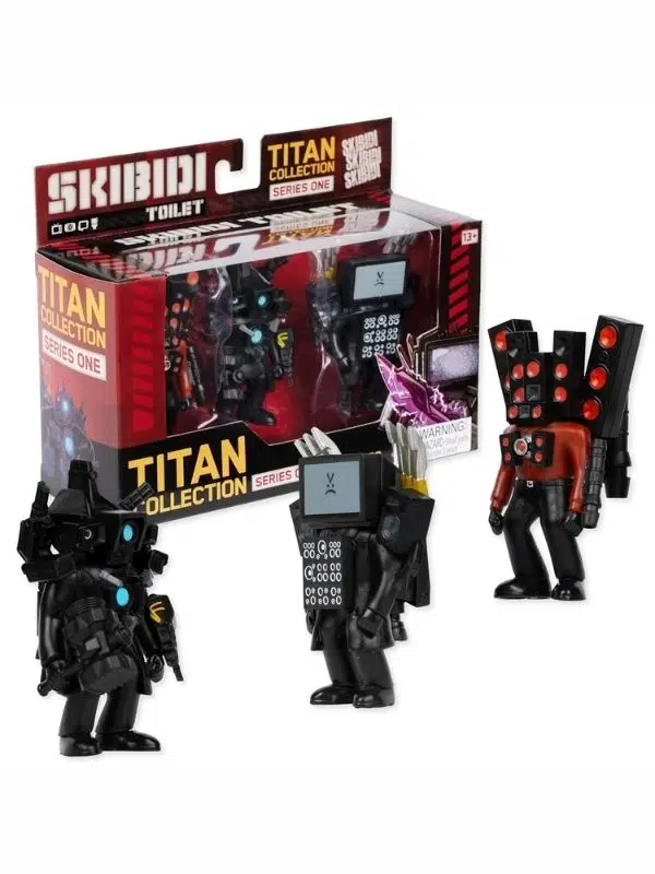 Skibidi Toilet Titan Pack 3'lü Koleksiyon Figür Seti - Orijinal Lisanslı Oyuncak