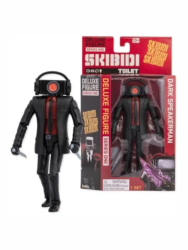 Skibidi Toilet Deluxe 15 cm Dark Speakerman Koleksiyon Figürü – Resmi Lisanslı Oyuncak