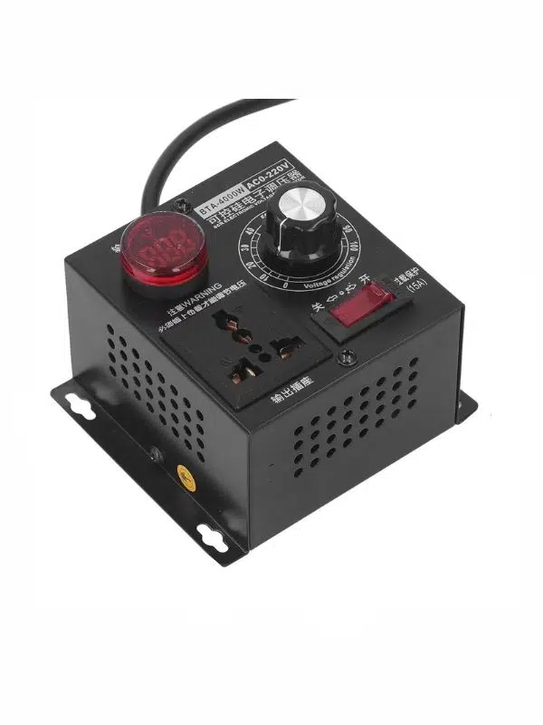 4000W SCR Voltaj Regülatörü – AC Motor Hız Kontrol Cihazı, Ayarlanabilir Voltaj Anahtarı