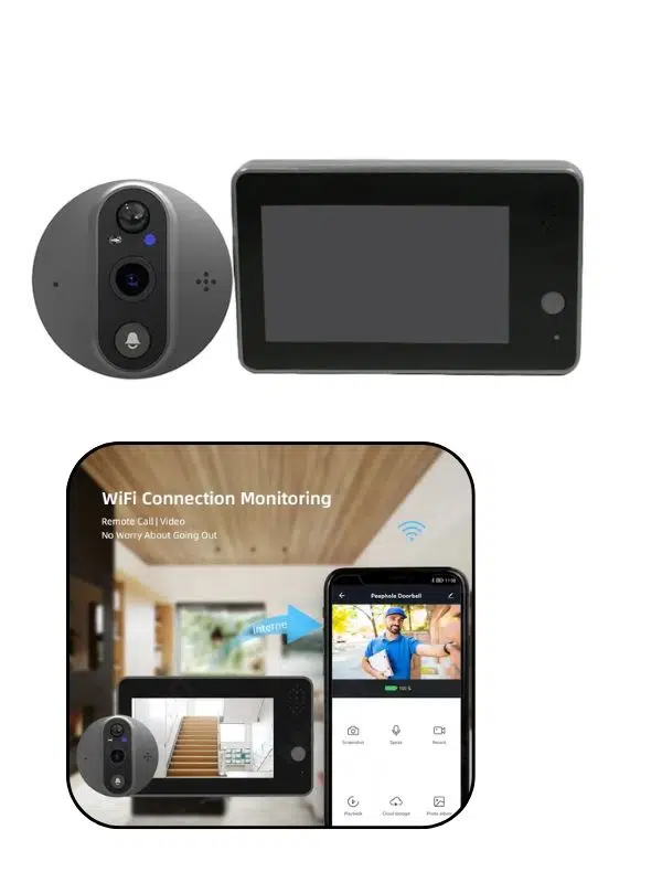 ED‑500PA Akıllı WiFi Video Kapı Zili – Hareket Algılama - Uzaktan Görüntüleme ve Ses 