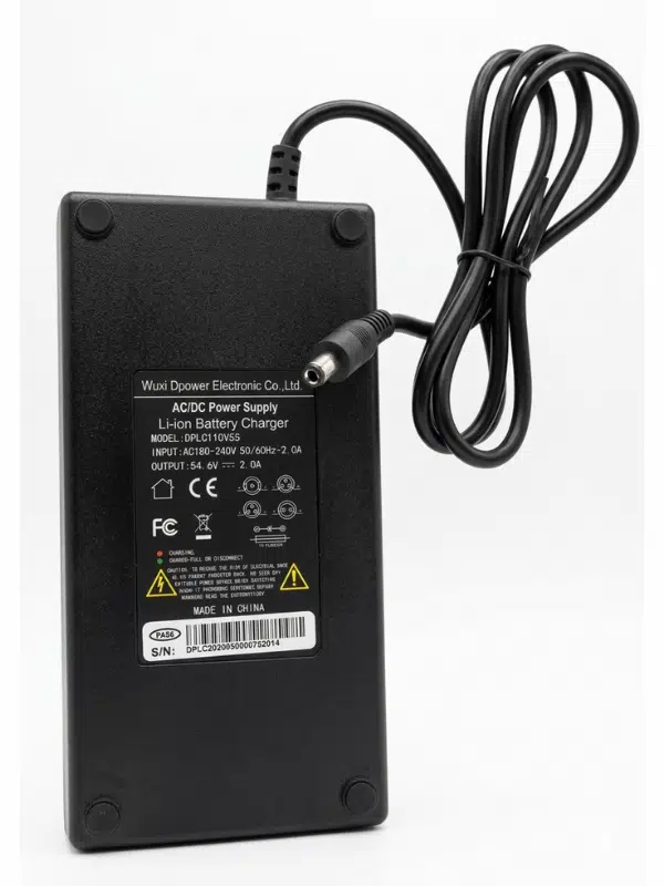 DPLC110V55 54.6V 2A Li-ion Batarya Şarj Cihazı Elektrikli Bisiklet ve Scooter Adaptör