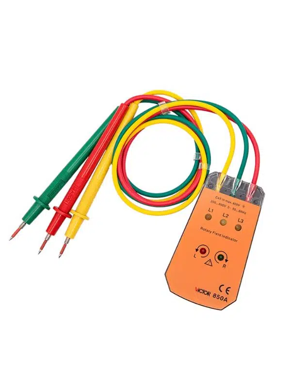 ICTOR 850A Üç Faz Göstergesi – Faz Sırası Test Cihazı, Elektrik Ölçüm Aleti