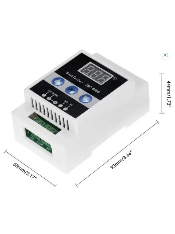 XZANTE TMC-6000 110–240V Dijital Termoregülatör DIN Ray Montajlı Sıcaklık Kontrol