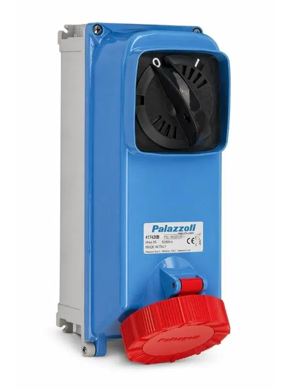 Palazzoli ALUPRS Interlock Direktörü 32A 380-440V Marine Container Soketi