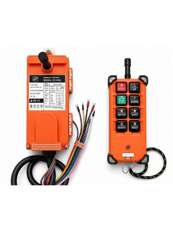 JF F21-E1B TX + FX21-RXC Vinç Uzaktan Kumanda Seti 220V AC Endüstriyel Kontrol