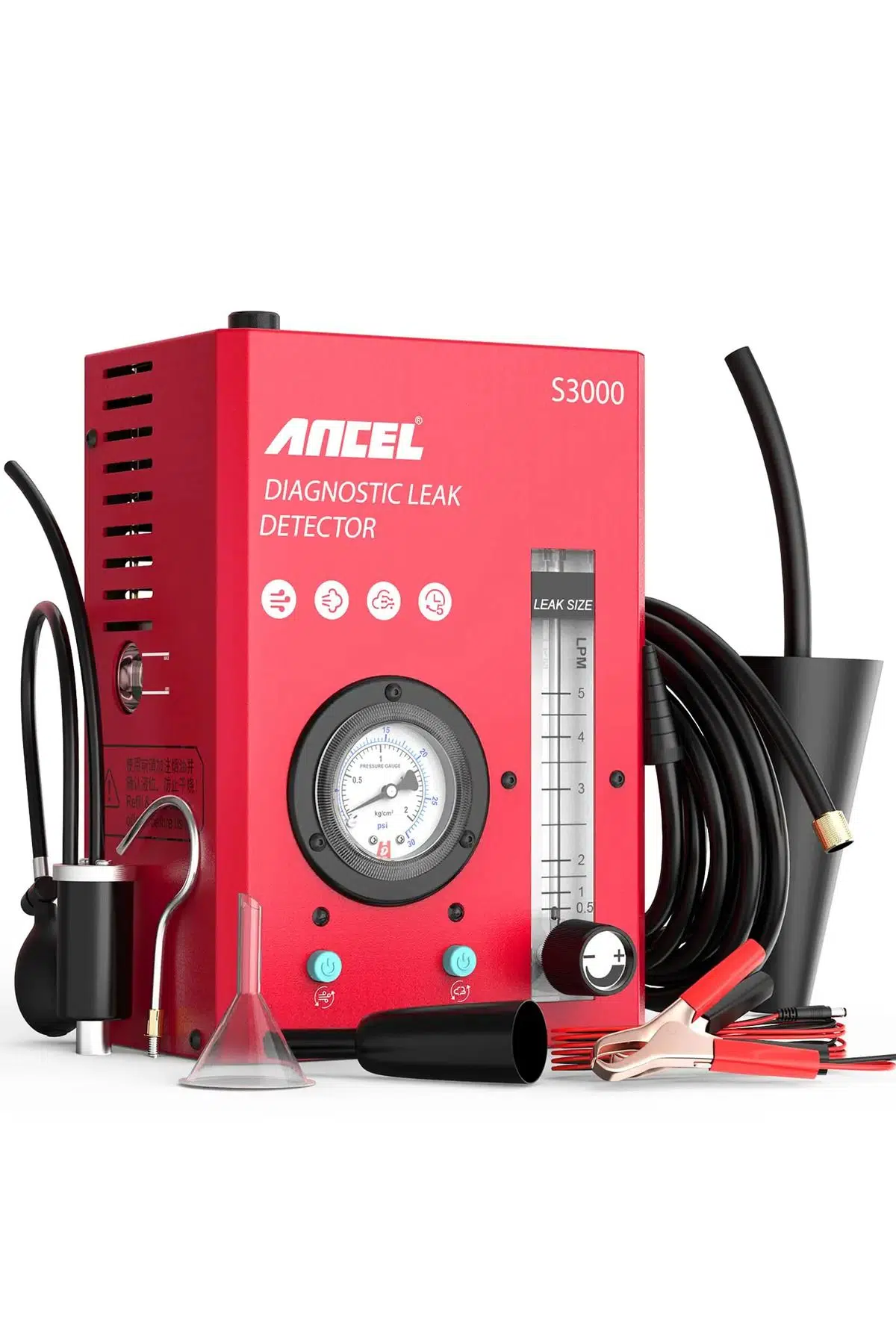 ANCEL S3000 Ancel S3000 EVAP Gaz Kaçağı Tespiti ve Yakıt Borusu Teşhis Cihazı 12V Tüm Araçlar İçin